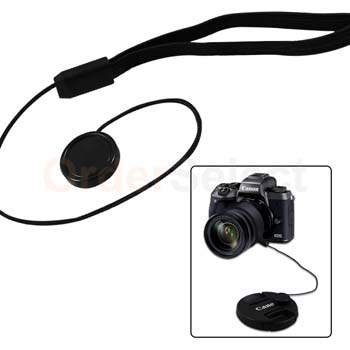Sony 43.5mm Canon 2 Snap-on Lens Covers for DSLR Cameras including Nikon Lens Cap Keepers included Lens Cap Bundle